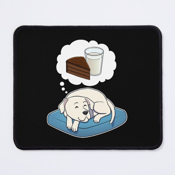 Item preview, Dogo Argentino dreaming about Chocolate Cake and Milk designed and sold by DoggieDelights.