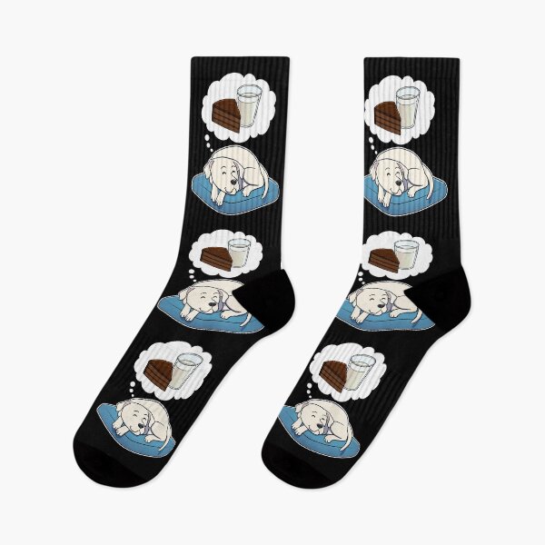 Item preview, Dogo Argentino dreaming about Chocolate Cake and Milk designed and sold by DoggieDelights.