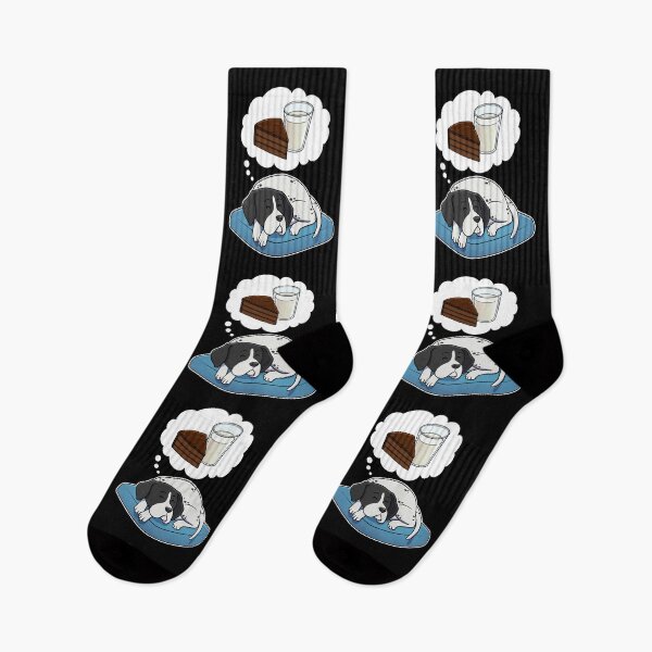 Item preview, English Pointer dreaming about Chocolate Cake and Milk designed and sold by DoggieDelights.