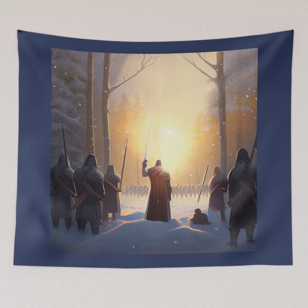 Item preview, Soldiers in the snow from a fantasy world. designed and sold by Maniock.