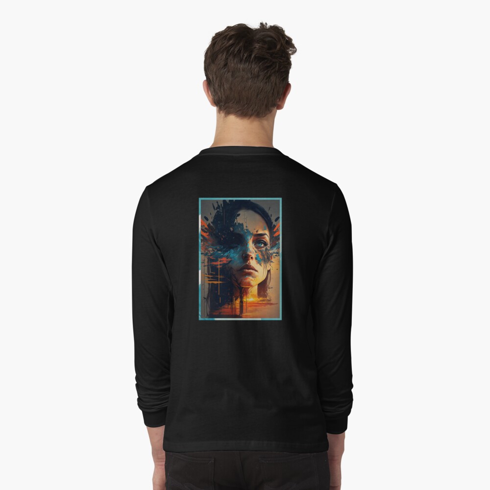 Aperçu de l'œuvre T-shirt manches longues créée et vendue par novadreamart.