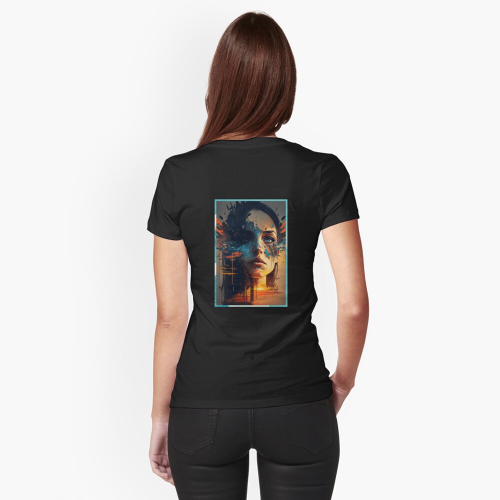 Aperçu de l'œuvre T-shirt moulant créée et vendue par novadreamart.