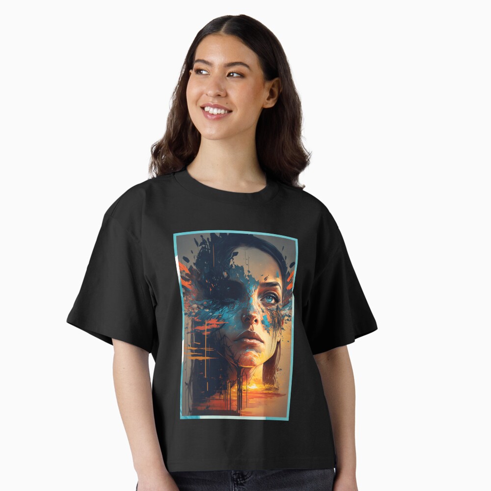 Aperçu de l'œuvre T-shirt boxy créée et vendue par novadreamart.