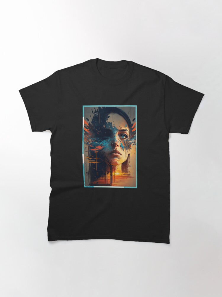 Aperçu 3 sur 7. T-shirt classique avec l'œuvre Nova Dream x AI - #6 créée et vendue par novadreamart.