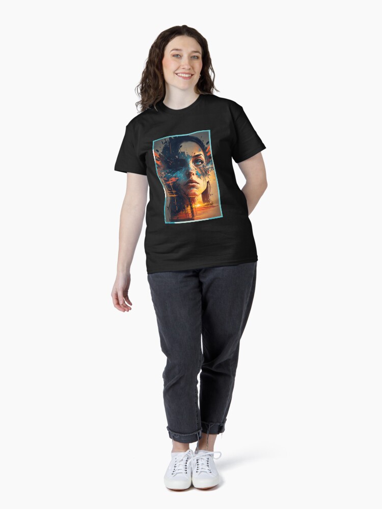 Aperçu 4 sur 7. T-shirt classique avec l'œuvre Nova Dream x AI - #6 créée et vendue par novadreamart.