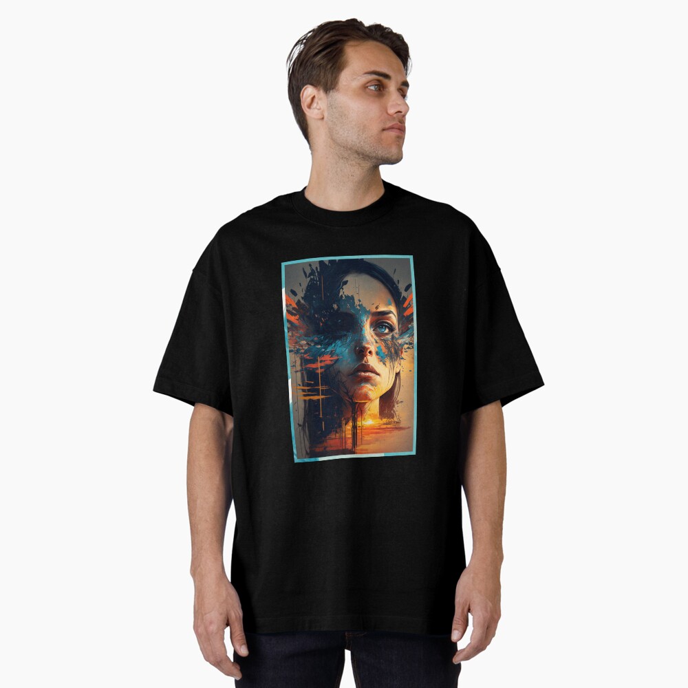 Aperçu de l'œuvre T-shirt oversize créée et vendue par novadreamart.