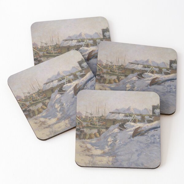 Item preview, Winter scenery -  Winter in Lofoten by Gunnar Berg designed and sold by AR-shop.