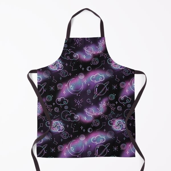 Item preview, Coloured Galaxy Pattern - Black Background designed and sold by TinyKatCreative.
