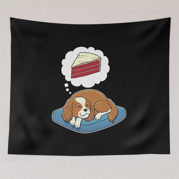 Artikelvorschau, Cavalier King Charles Spaniel träumt von Red Velvet Cake entworfen und verkauft von DoggieDelights.