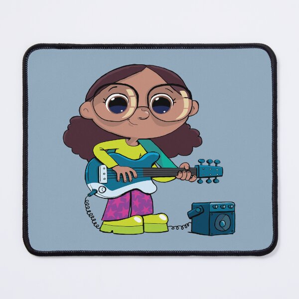 Item preview, girl with an electric guitar and a small sound amplifier designed and sold by duxpavlic.