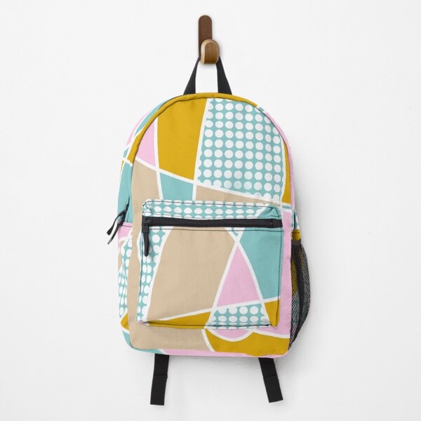 Item preview, Ellipses with white dots, turquoise, mustard yellow, pink and beige designed and sold by Ninaeva.