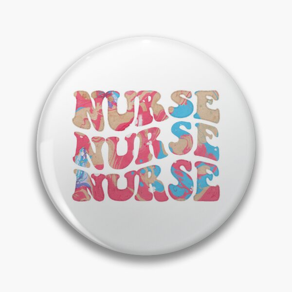 Item preview, Colorful Nursing Typography designed and sold by GrumpyFella.