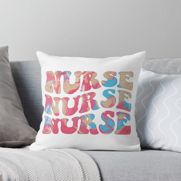 Item preview, Colorful Nursing Typography designed and sold by GrumpyFella.