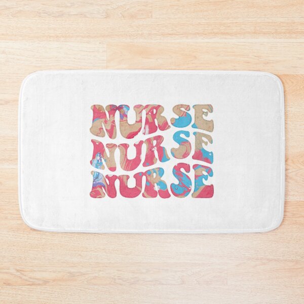 Item preview, Colorful Nursing Typography designed and sold by GrumpyFella.