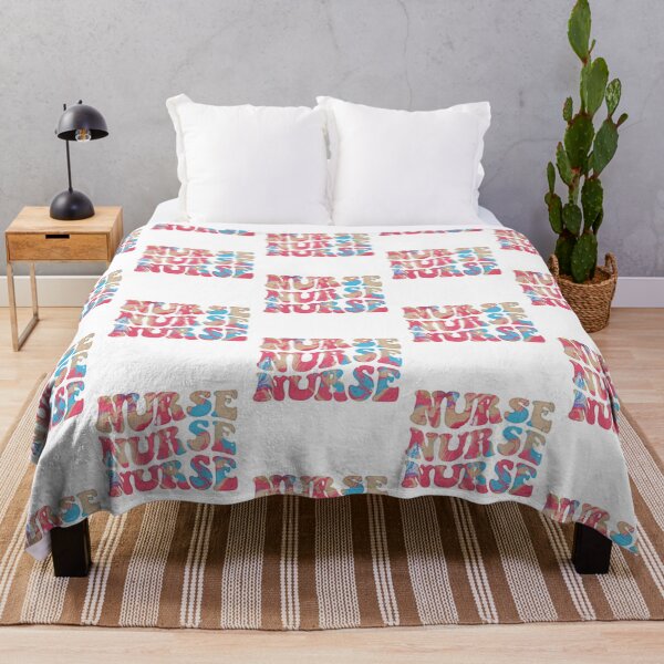 Item preview, Colorful Nursing Typography designed and sold by GrumpyFella.