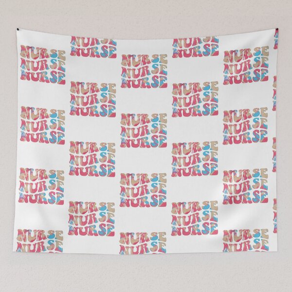 Item preview, Colorful Nursing Typography designed and sold by GrumpyFella.