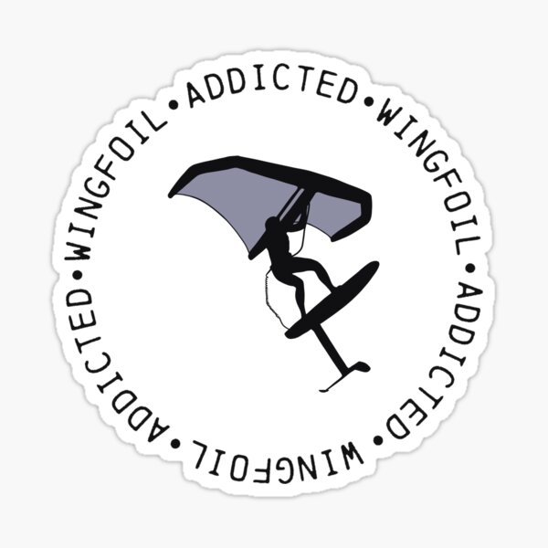Item preview, Wingfoil addicted sticker wingfoiler designed and sold by Toronta.