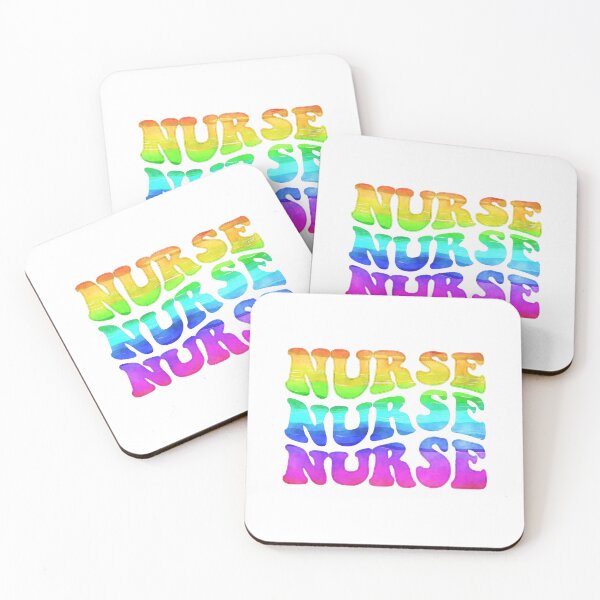 Item preview, Rainbow Nursing Typography designed and sold by GrumpyFella.