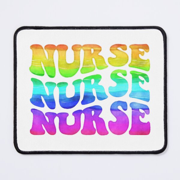 Item preview, Rainbow Nursing Typography designed and sold by GrumpyFella.