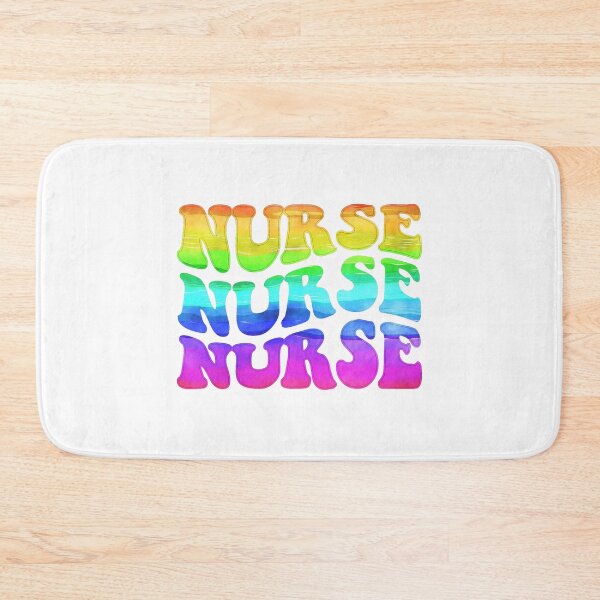 Item preview, Rainbow Nursing Typography designed and sold by GrumpyFella.