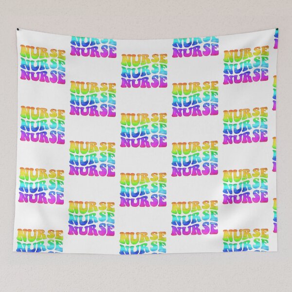 Item preview, Rainbow Nursing Typography designed and sold by GrumpyFella.