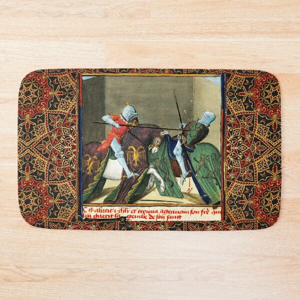 Item preview, CYCLE LANCELOT- GRAIL, Fight Between Gawain And a Knight At the Strange Castle, Arthurian Legends Medieval Miniature designed and sold by BulganLumini.