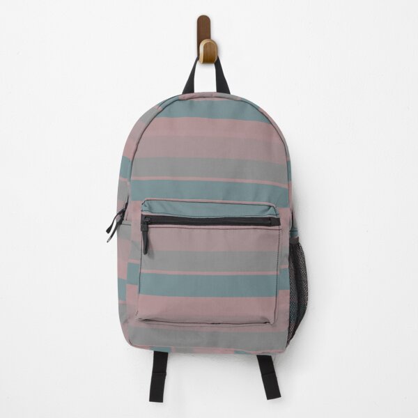 Item preview, Copy of Shades of Pink and Neutral blue Wide Horizontal Stripe designed and sold by rhombusOnion.