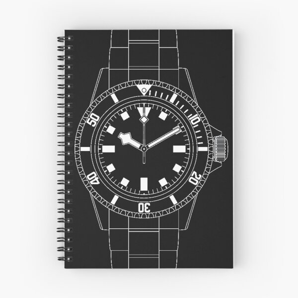 Item preview, Watch blueprint |T. designed and sold by Words-on-Black.