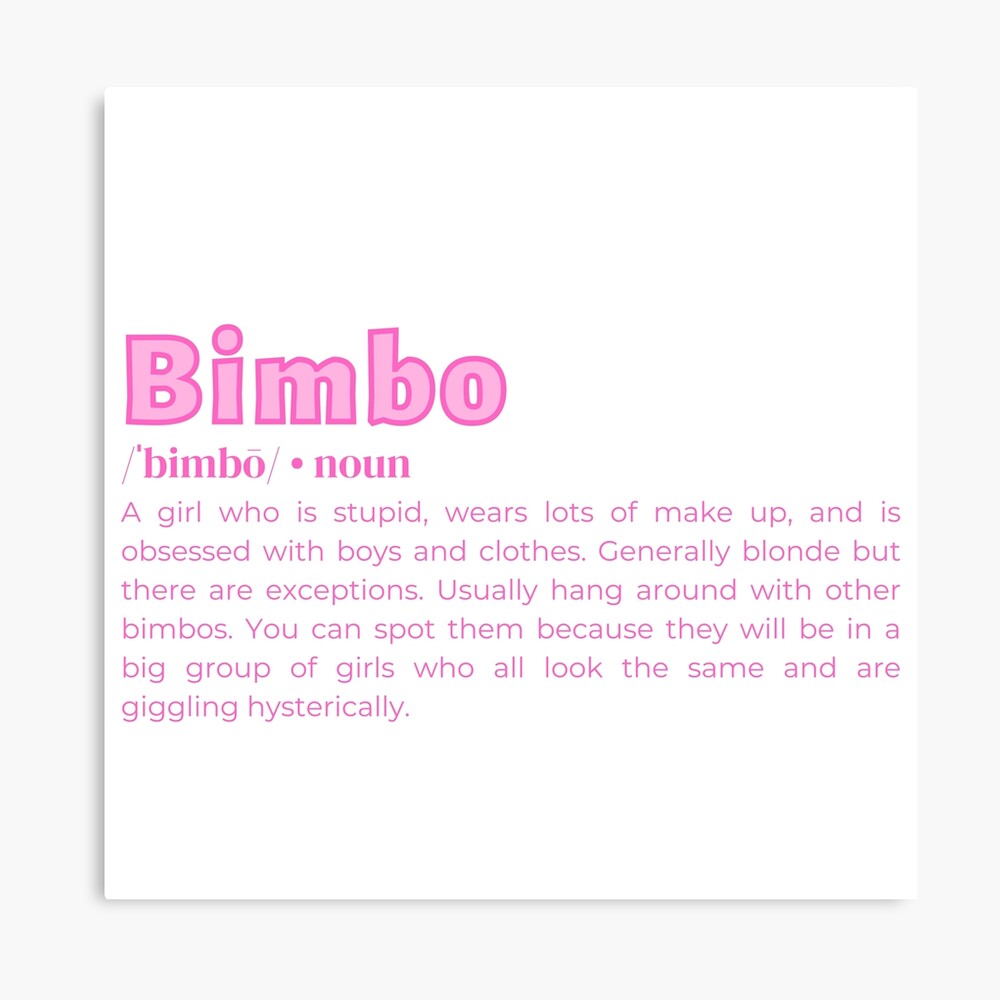 Bimbo Urban Dictionary