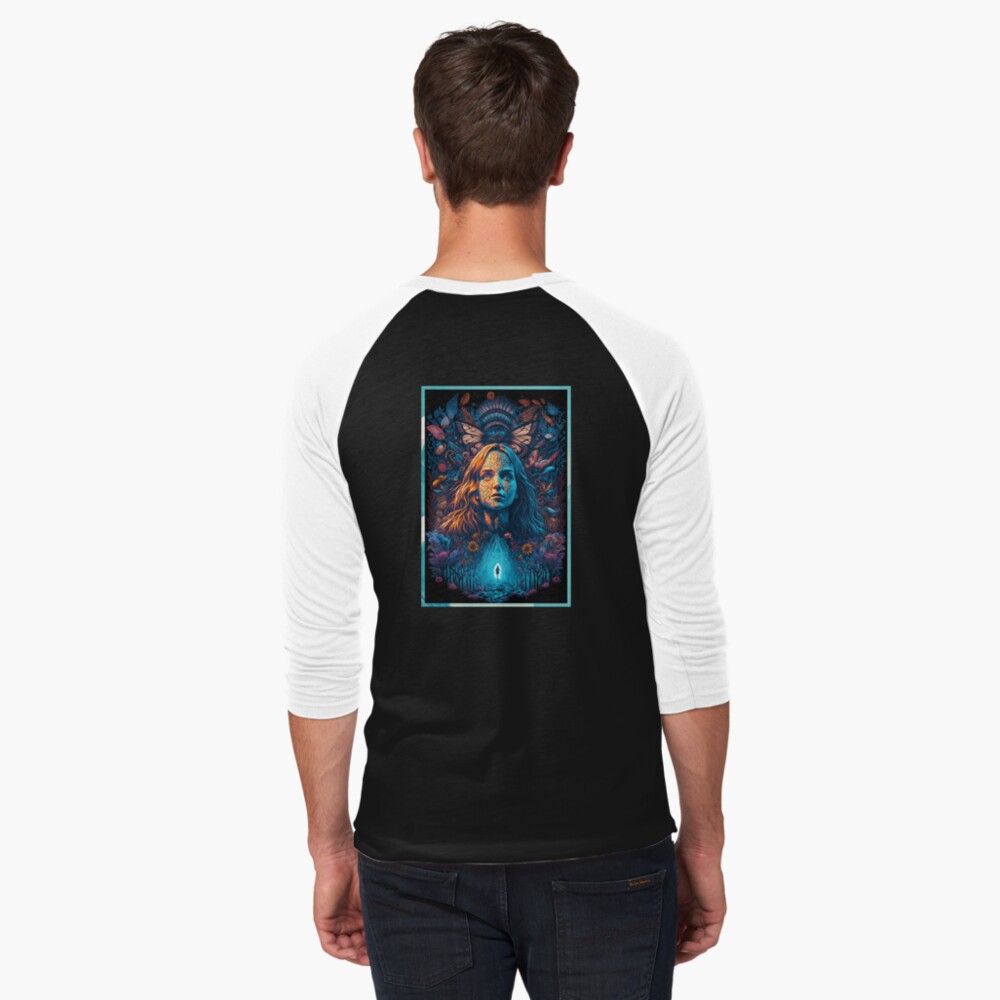 Aperçu de l'œuvre T-shirt baseball manches ¾ créée et vendue par novadreamart.