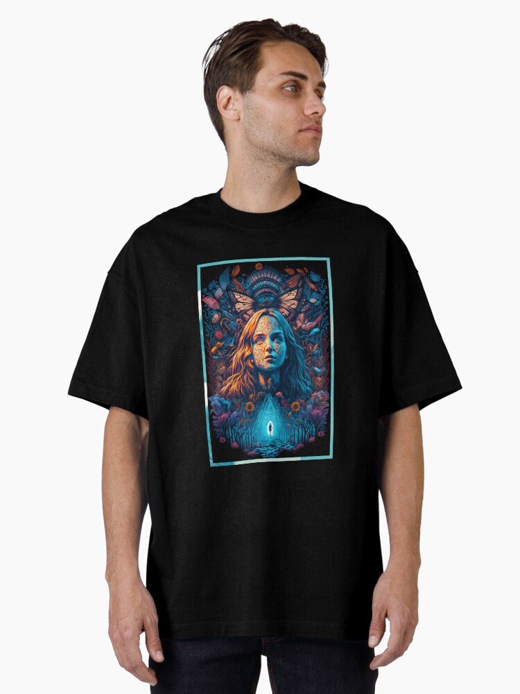 Aperçu 1 sur 7. T-shirt oversize avec l'œuvre Nova Dream x AI - #11 créée et vendue par novadreamart.