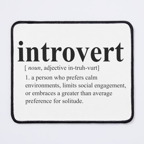 Item preview, Funny introvert definition designs - for introvert people designed and sold by GraphicDream.