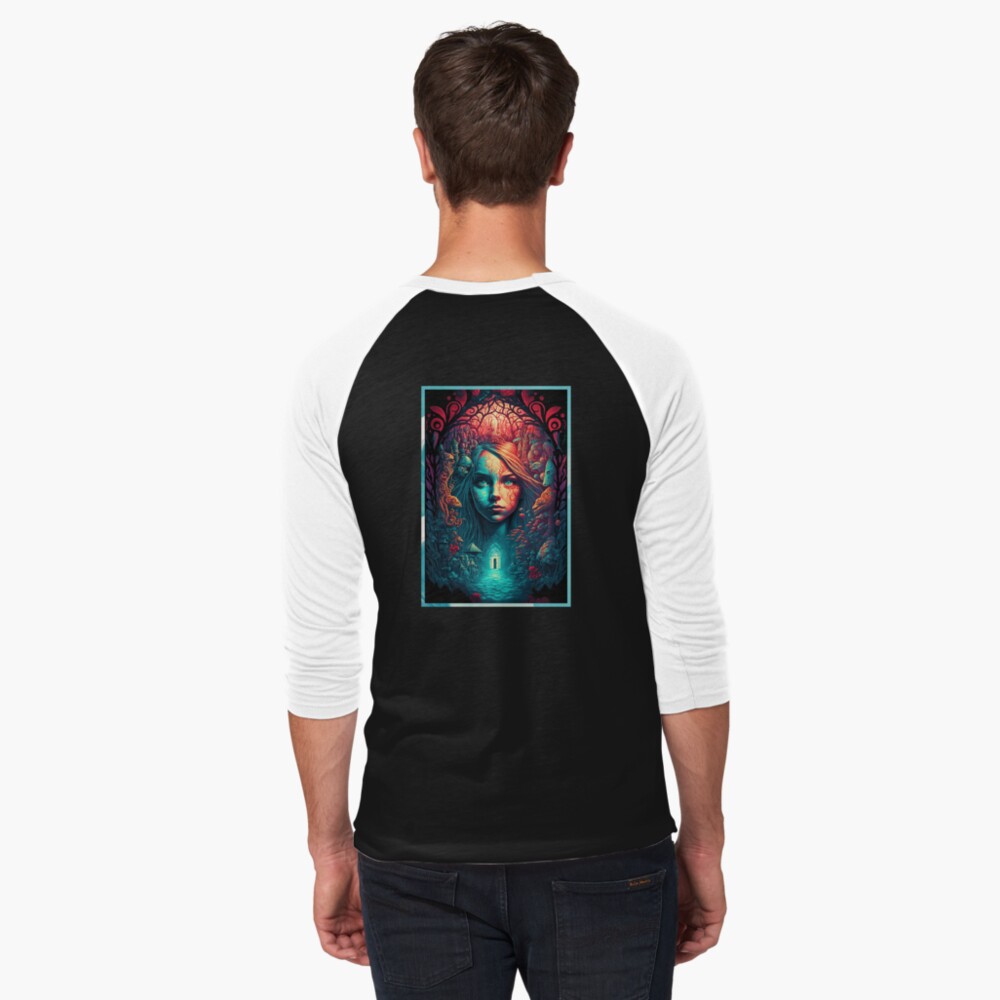 Aperçu de l'œuvre T-shirt baseball manches ¾ créée et vendue par novadreamart.