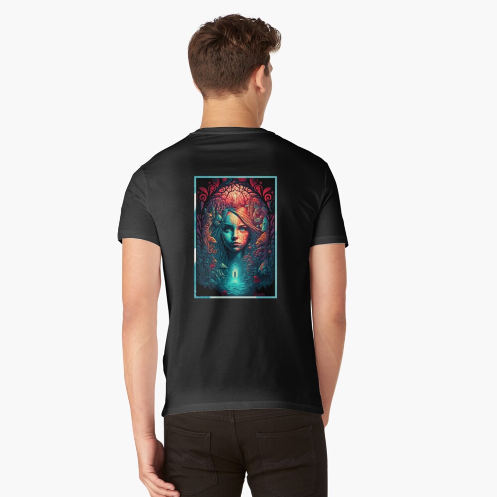 Aperçu de l'œuvre T-shirt col V créée et vendue par novadreamart.