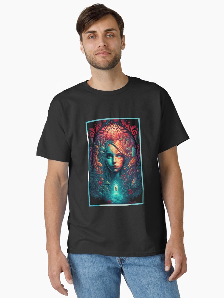 Aperçu 1 sur 7. T-shirt classique avec l'œuvre Nova Dream x AI - #12 créée et vendue par novadreamart.