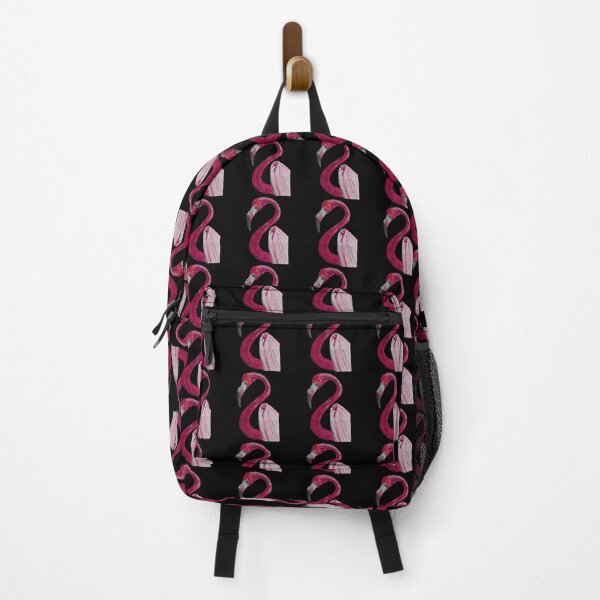 Item preview, Pink Flamingo - Art print in Black Background designed and sold by ShreecreatE.