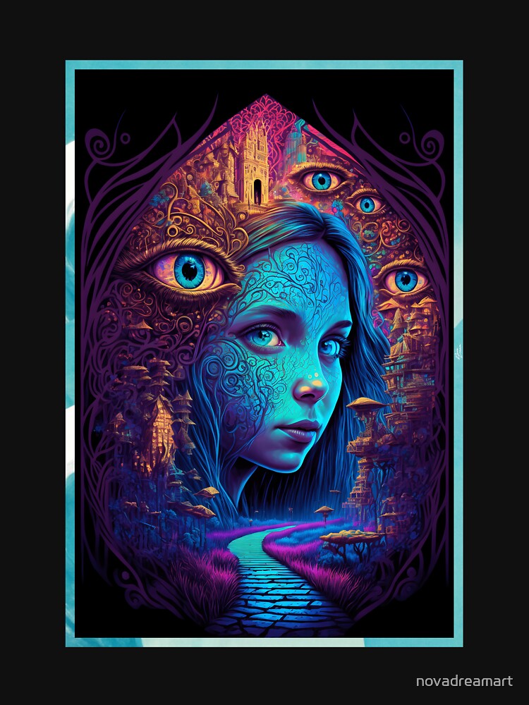 Aperçu 7 sur 7. T-shirt classique avec l'œuvre Nova Dream x AI - #13 créée et vendue par novadreamart.