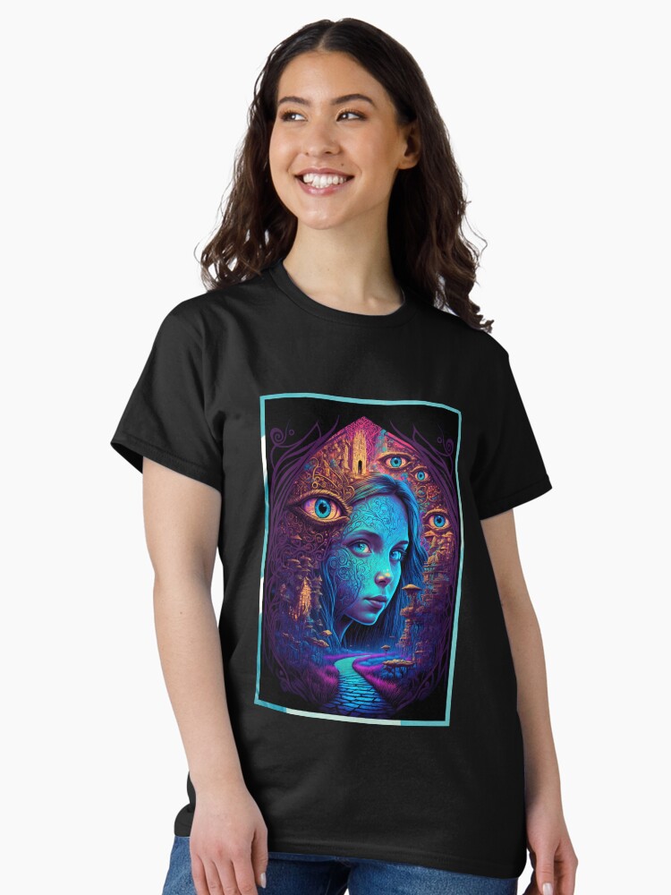Aperçu 2 sur 7. T-shirt classique avec l'œuvre Nova Dream x AI - #13 créée et vendue par novadreamart.