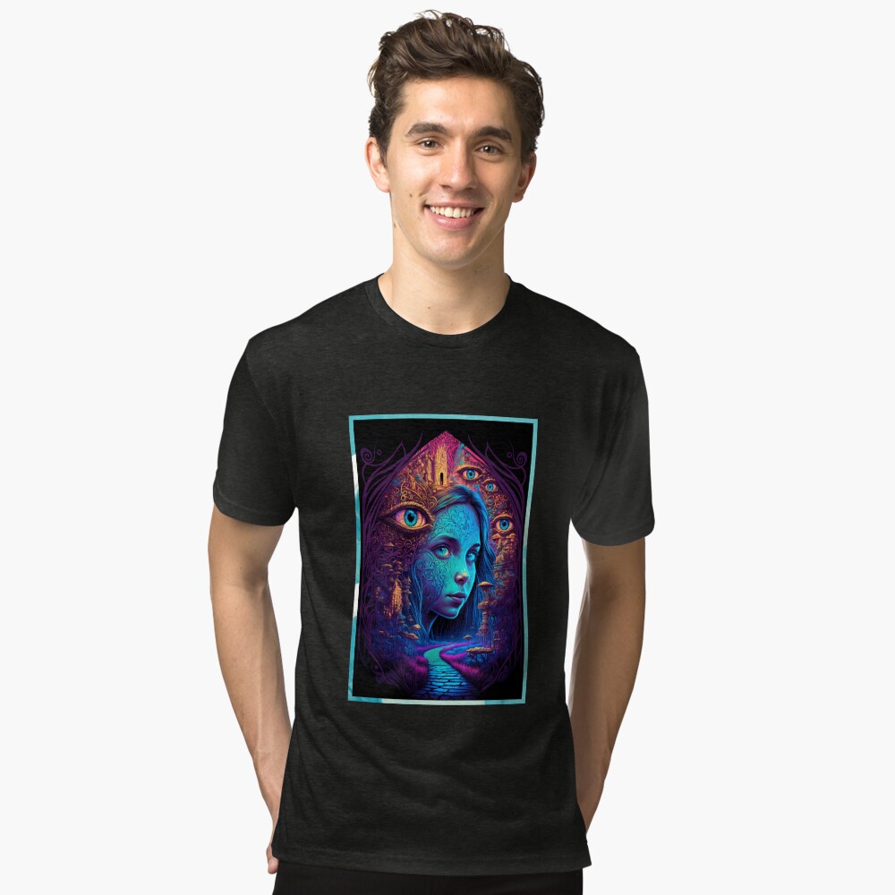 Aperçu de l'œuvre T-shirt chiné créée et vendue par novadreamart.