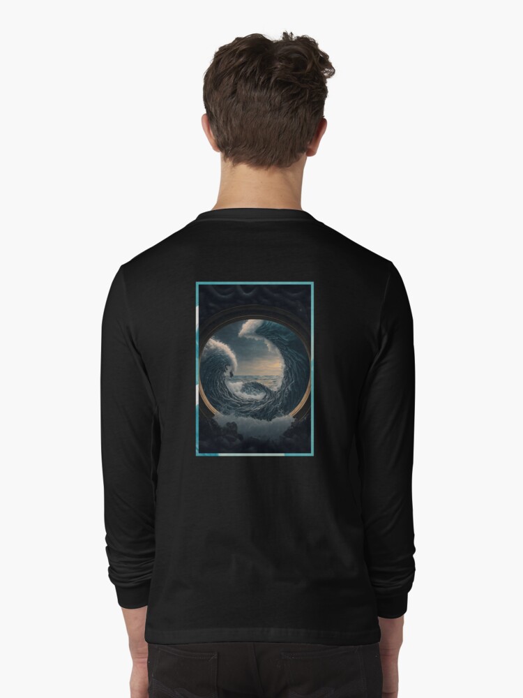 Aperçu 1 sur 5. T-shirt manches longues avec l'œuvre Nova Dream x AI - #14 créée et vendue par novadreamart.