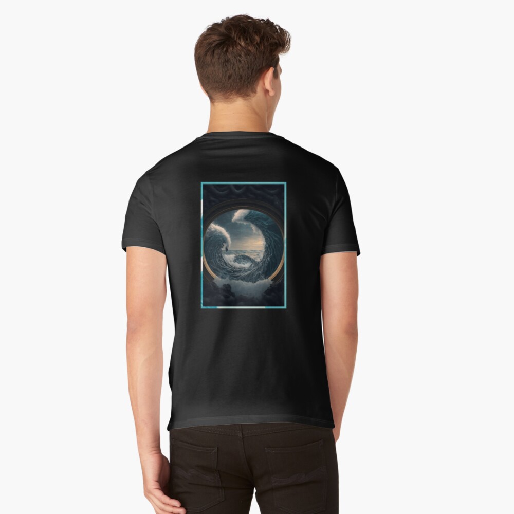 Aperçu de l'œuvre T-shirt col V créée et vendue par novadreamart.