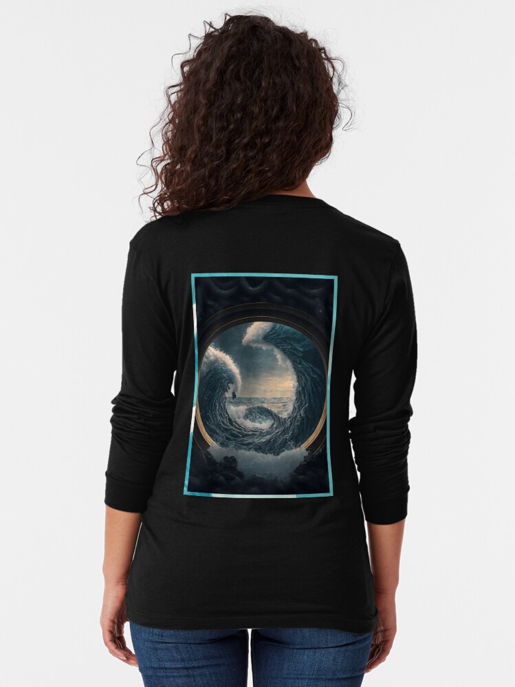 Aperçu 2 sur 5. T-shirt manches longues avec l'œuvre Nova Dream x AI - #14 créée et vendue par novadreamart.