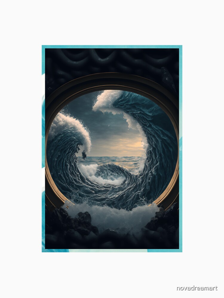 Aperçu 4 sur 4. T-shirt premium avec l'œuvre Nova Dream x AI - #14 créée et vendue par novadreamart.