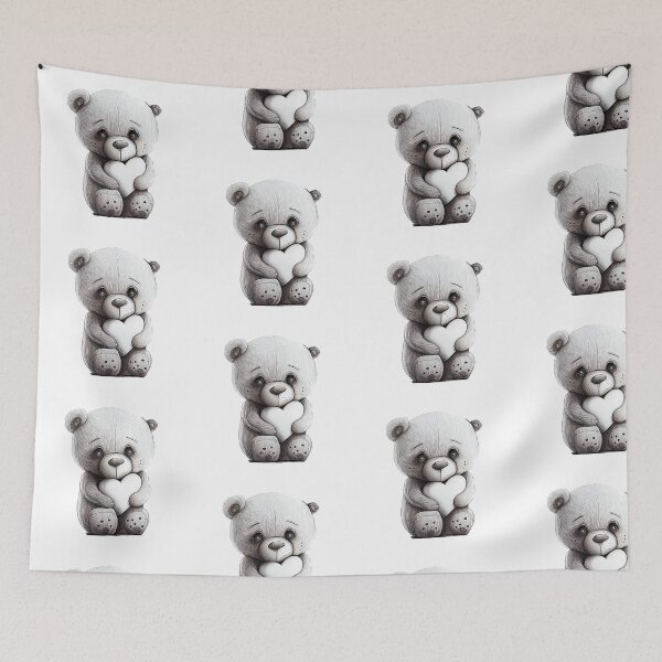 Item preview, cute teddy bear designed and sold by ArtificialGenes.