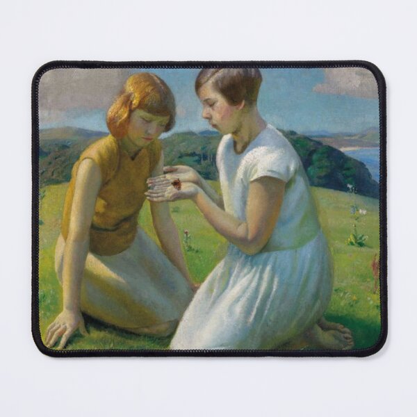 Item preview,  Two young girls with a butterfly - HAROLD HARVEY  designed and sold by Vintage Designs +.