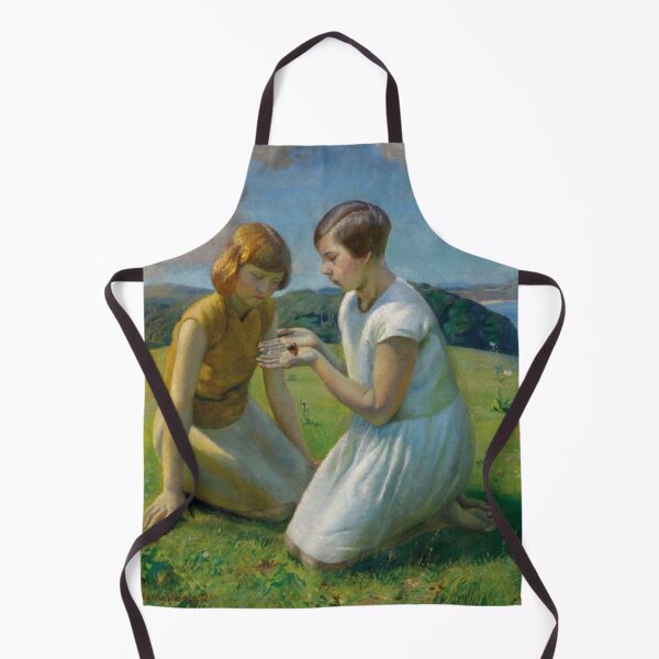 Item preview, Two young girls with a butterfly - HAROLD HARVEY designed and sold by Vintage Designs +.