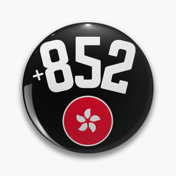 Item preview, HONG KONG country code HK +852 logo badge designed and sold by LeddsoDello.