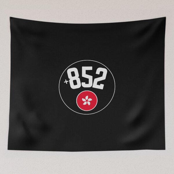 Item preview, HONG KONG country code HK +852 logo badge designed and sold by LeddsoDello.