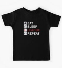 Eat sleep league repeat Kids Tee