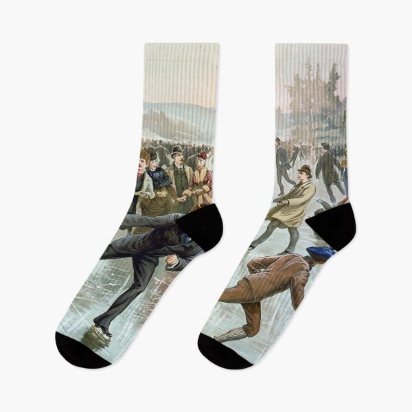 Item preview, Winter scenery - Skating by Henry Sandham  designed and sold by AR-shop.
